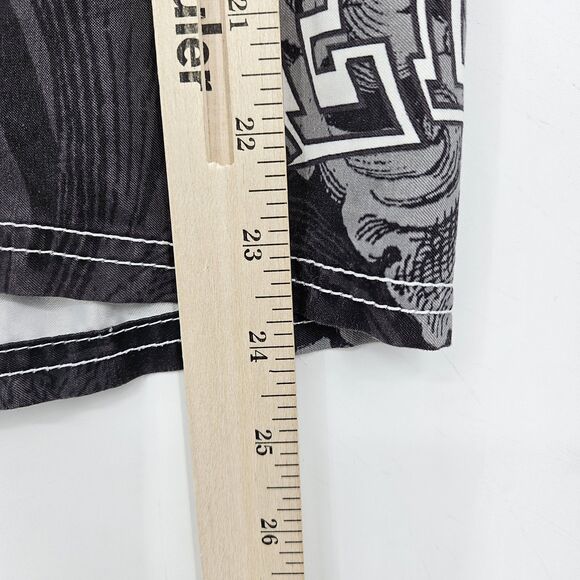 MMA Elite Fight Shorts Mens Extra Large Wrestle Board Shorts Skulls Wings Grunge - Picture 7 of 13